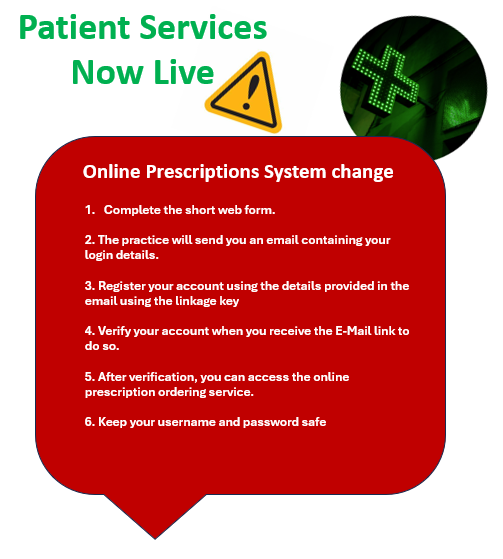 Online Prescriptions Now Live 